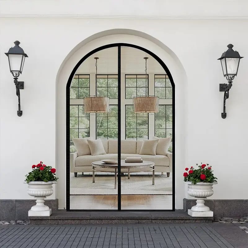 Custom Arched Magnetic Screen Door